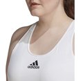 thumbnail image 3 of adidas Women's Don't Rest Alphaskin Padded Sports Bra White Size 1X, 3 of 4