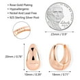 thumbnail image 5 of Lancharmed Rose Gold Plated Earrings for Mother,Gradient Teardrop Circles Earring Valentines Gifts for Her, 5 of 7