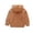 Brown, variant on Odeerbi Children's Fleece Hooded Wool Coat Sweater Zipper Shirt Tops Boys Girls 2025 Casual Warm Jacket
