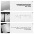 thumbnail image 5 of Planches à Découper en Acier Inoxydable Résistantes à la Rouille Planches à Pétrir Double Face Antidérapantes pour Fruits Légumes, 5 of 5