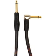 Roland Gold Series Instrument Cable - Straight 1/4" TS to Right Angle 1/4" TS - 20 ft