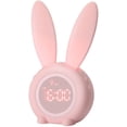 thumbnail image 1 of Despertador para niños con luz nocturna para niños pequeños, 5 tonos de llamada, control táctil y repetición de alarma con batería recargable de 2000 mAh Entrenador de sueño para niños para dormitorio de niños y niñas oso de fresa Electrónica, 1 of 5
