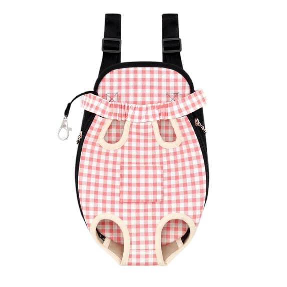 Cat Backpack Carrier Pet Travel Carrier, Pink Soft Sided Pet Backpack Carrier for Small Cats and Dogs, Comfortable Chest Pet Carrier for Outdoor Walks and Daily Adventures,
