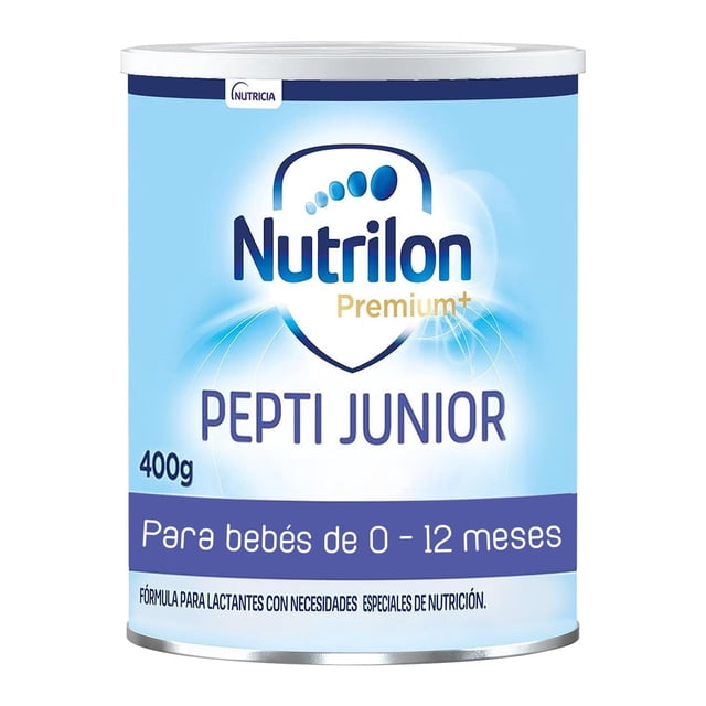 Nutrilon Premium+ Pepti Junior, Leche en Polvo, Fórmula Hipoalergénica y Reducida en Lactosa, con Proteína de Suero Extensamente Hidrolizada y TCM, Diseñada