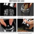 thumbnail image 4 of 2Pcs de Molinillo Manual de Sal y Pimienta, Moledor de Especias de Acero Inoxidabley Vidrio con Rudeza Ajustable para Pimienta, Especias o Sal Marino (5.5 oz/160 ml), 4 of 5