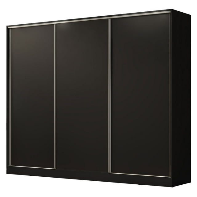 Ropero Closet Madesa Royale 3 Puertas Negro