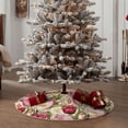thumbnail image 4 of Sikiie Tulips Flowers Nativity Christmas Tree Skirt, Jesus Christian Winter Holiday Tree Mat Decoration(30-48IN)48", 4 of 6