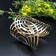 thumbnail image 4 of Pulsera de semicírculo de moda de 1 pieza, brazalete de aleación ahuecado, elegante, elegante, joyería de muñeca para mujeres (dorado), 4 of 4