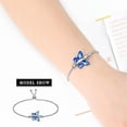 thumbnail image 3 of Crystal Butterfly Cremation Bracelet for Ashes for Women Stainless Steel Pendant Birthstone Crystal Cremation Bracelet for Women, 3 of 6