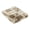 Stone, variant on Farmhouse Plaid Throw 50x60" with 3" Fringe, Stone