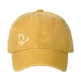 thumbnail image 2 of GIJNRIUIUA Trucker Hat Men Under $5 Summer Sales Vintage Washed Heart Embroidery Baseball Cap Soft Cotton Curved Brim Dad Hat Adjustable Retro Distressed Solid Hat Casual Outdoor Yellow One Size, 2 of 4