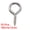Silver, variant on Uxcell 50Pcs Screw Eye Hooks Self Tapping Screws Screw-in Hanger Eye-Shape Hooks Silver 0.75"