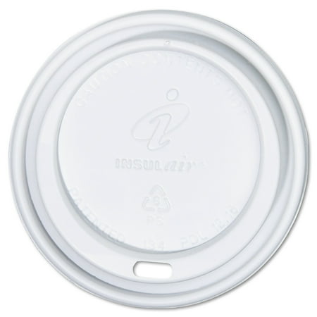 Dixie Dome Cup Lids, Fits 12-16oz Cups, White, 1000/Carton