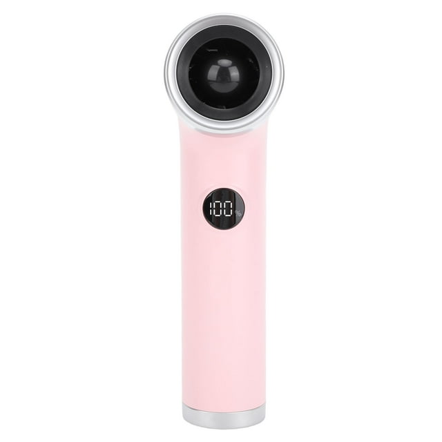 Handheld Bladeless Fan, Type C Rechargeable Digital Display Small Portable Cooling for Travel Outdoor Use