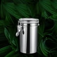 thumbnail image 3 of kkbbma under $5 Stainless Steel Food Storage Jar, Stainless Steel Airtight Food Storage Canisters, 4 Piece Set Kitchen Pantry Containers, Dry Food Coffee Tea Sugar Flour Canisters, 3 of 6