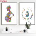 thumbnail image 2 of Arte de mujer embarazada, pintura de diamantes 5D, mosaico de diamantes, punto de cruz, Doctor, regalo de obstetricia, arte de acuarela de desarrollo de Embryo, 2 of 4