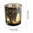 thumbnail image 3 of TOPRenddon Christmas Candle Holders, Glass Tealight Votives,Christmas Decorations Indoor,Holiday Centerpieces Table Decor, 3 of 6