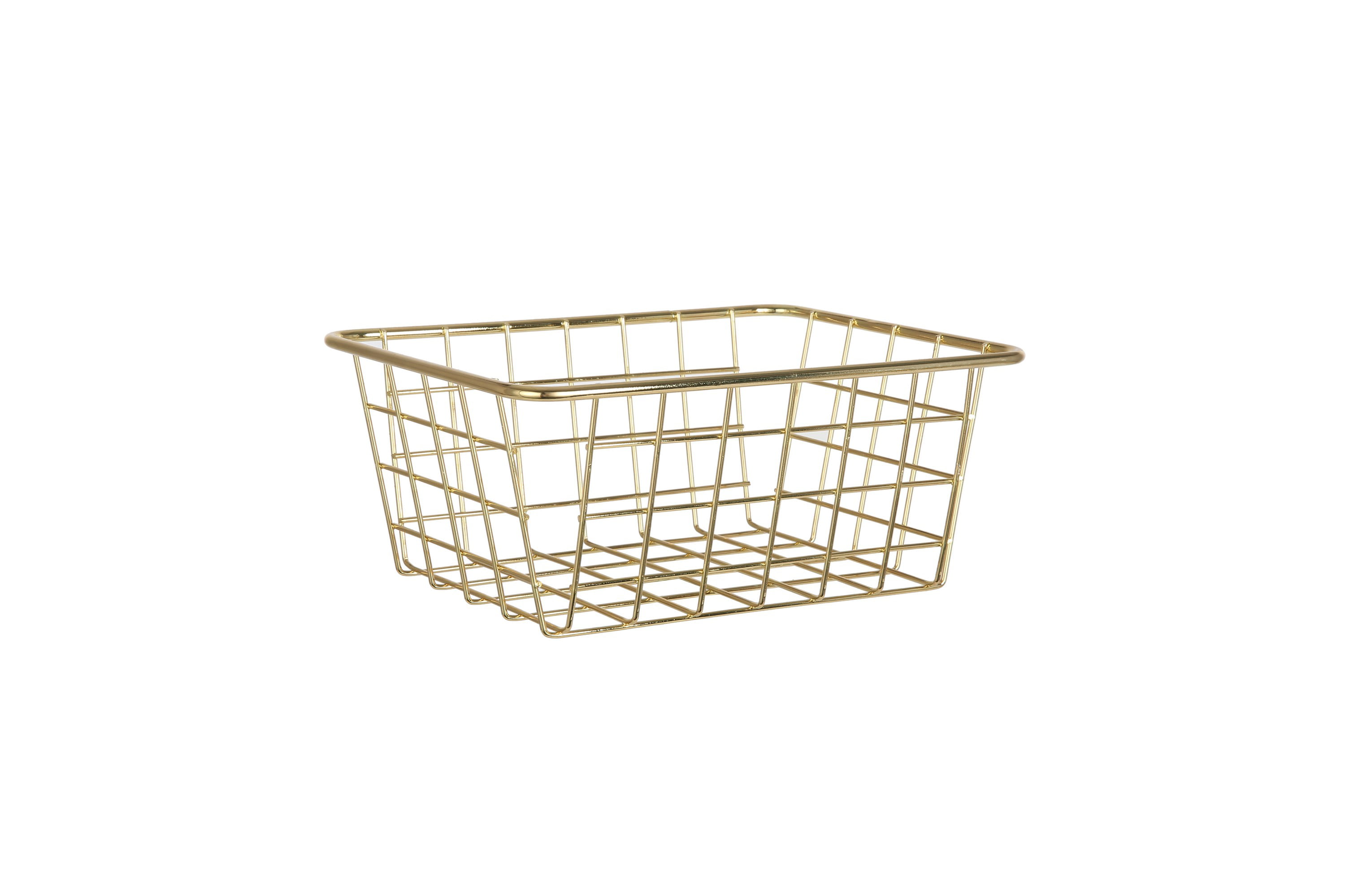 gold wire basket for blankets