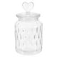 thumbnail image 1 of Lata de vidrio sellada para almacenar alimentos, recipiente hermético para alimentos, tarro de té con tapa con asa en forma de corazón, 1 of 5
