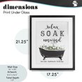 thumbnail image 4 of Stupell Industries Shabby Chic Vintage Bathing Reminders Black Framed Print Under Glass, 17 x 21, by Lettered and Lined, 4 of 8