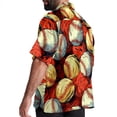 thumbnail image 3 of Baseball Men's Hawaiian Poplin Casual Printed Button Down Short Summer Beach Shirts, Unisex, 3 of 6