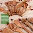 thumbnail image 4 of 10 Pack Wooden Utensils for Cooking, Wood Utensil Set for Kitchen, Teak Wooden Spoon for Cooking, Non-Stick Spatula Ladle, 4 of 5