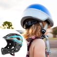 thumbnail image 4 of Casco de bicicleta para niños, equipo de protección para niños y niñas, portátil, a prueba de golpes, para ciclismo de carretera y patinaje. Azul y naranja, 4 of 8
