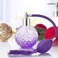 thumbnail image 6 of Vintage Perfume Spray Bottle 100ml Refillable Perfume Glass Empty Crystal Bottle with Long Tassel (Purple), 6 of 8
