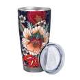 thumbnail image 2 of KLL Paisley2 Print 40oz Stainless Steel Insulated Car Cup with Spillproof Lid - Keep Your Drink Hot or Cold on the Go-Straw Two-piece Set, 2 of 8