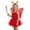 Red, variant on Kids Dance Tutu Dress Sequins Sparkle Princess Ballet Tulle Skirt Sequined Costume Dress Up Outfits for Girls