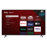 Angle View: Refurbished TCL 65" Class 4K Ultra HD (2160P) Roku Smart LED TV (65S425-B)