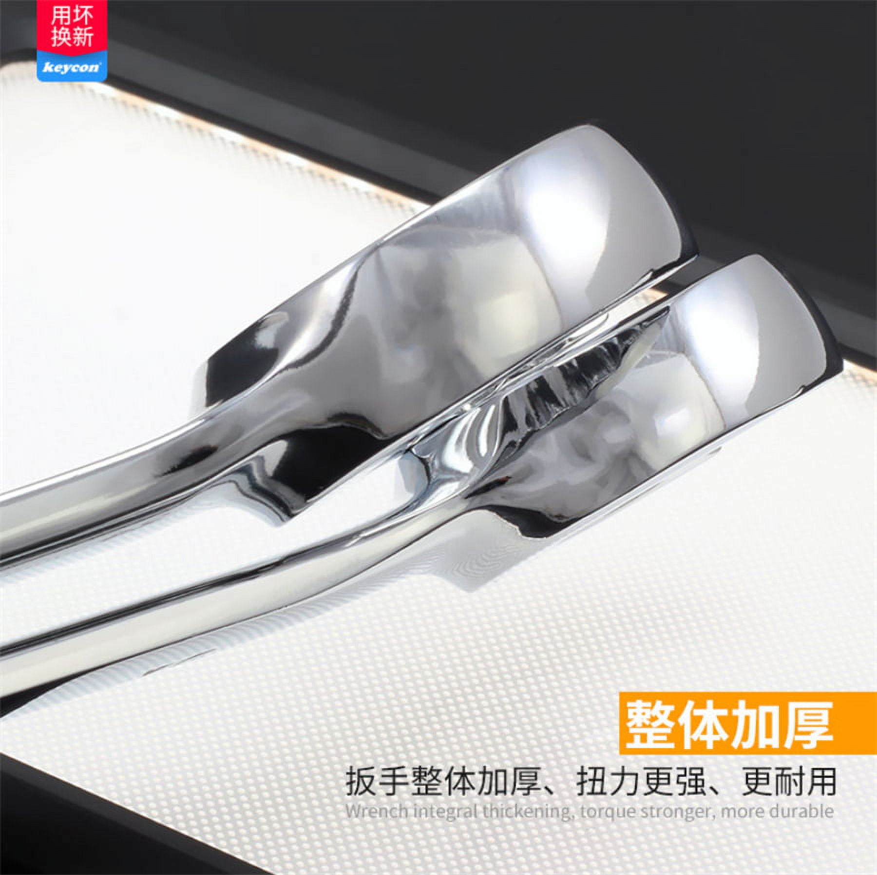 5Pcs Metric 6 Point Flare Nut Wrench Set w/Wrench Organizer Case Hand Tools