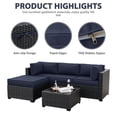 thumbnail image 4 of Snubbull 9 Pcs Outdoor Patio Cushion Covers with 4 Size, Waterproof & Zippered, Navy, 4 of 7
