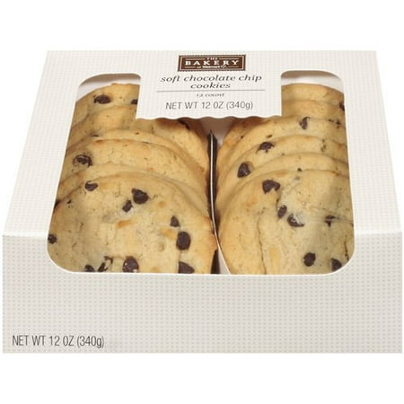 The Bakery At Walmart Soft Chocolate Chip Cookies, 12 oz ...