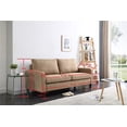 thumbnail image 4 of 74" Track Arm Sofa with Linen Textured Fabric, 4 of 4