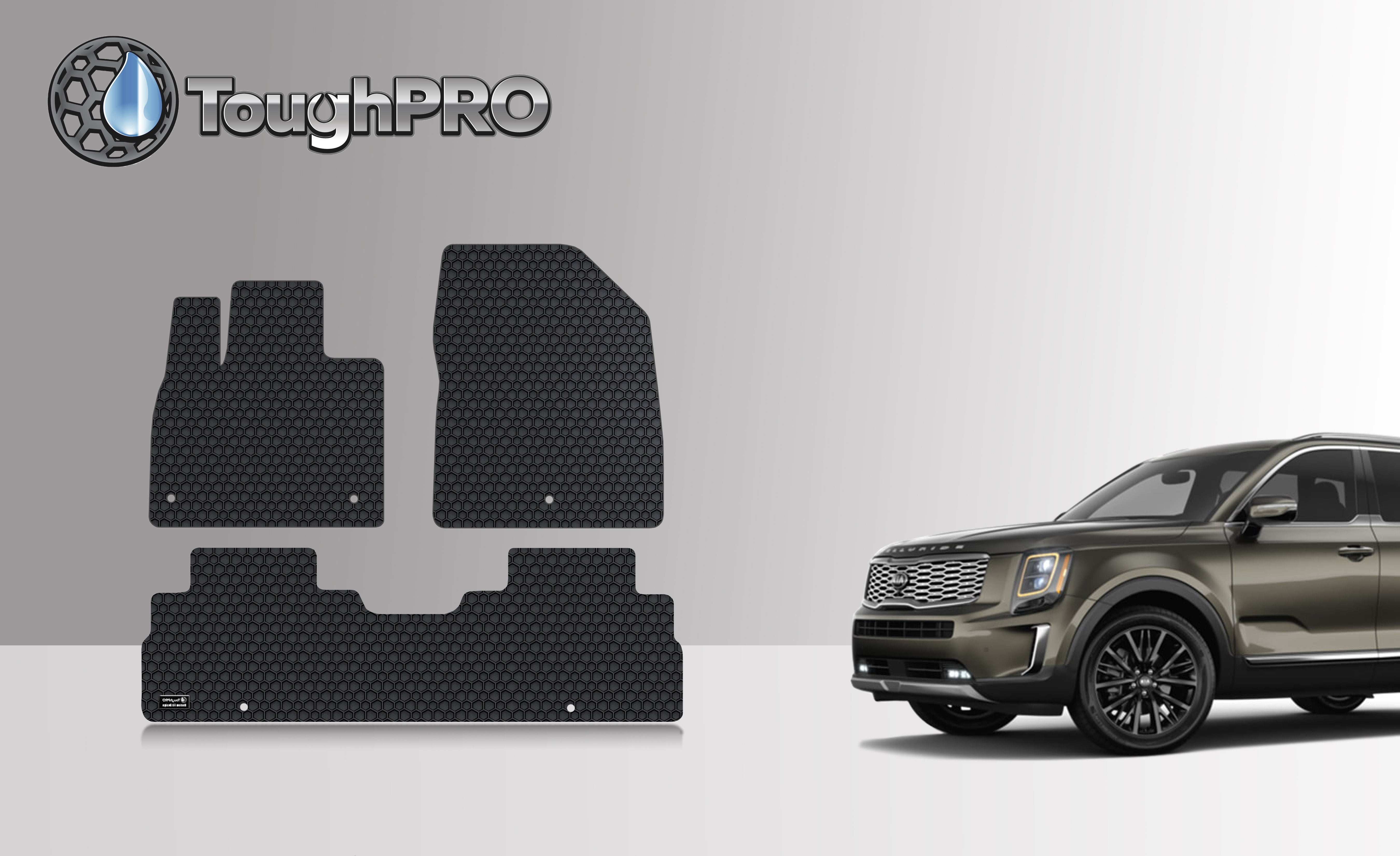 ToughPRO Floor Mat Accessories 1st & 2nd Row Mats Compatible with 2020