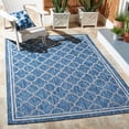 thumbnail image 4 of SAFAVIEH Courtyard Claudia Geometric Indoor/Outdoor Area Rug, Navy/Grey, 8' x 10', 4 of 16
