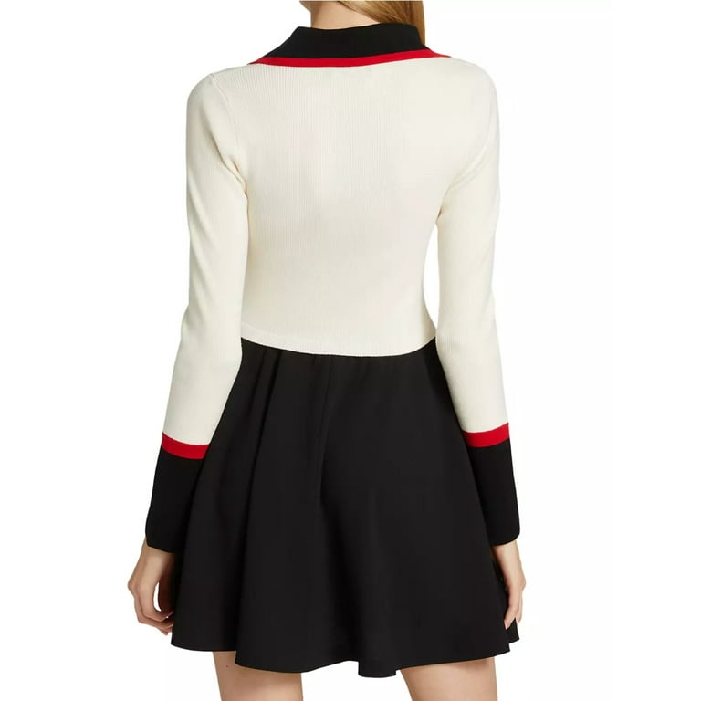 Alice + Olivia Trevor Mixed Media Minidress - Walmart.com