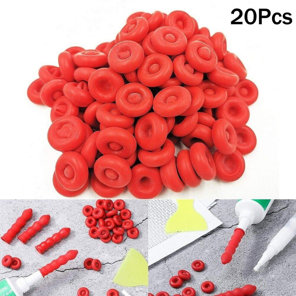 10/20/50pcs Latex Caulk Cap LeakageProof Caulking Saving Nozzle Caps