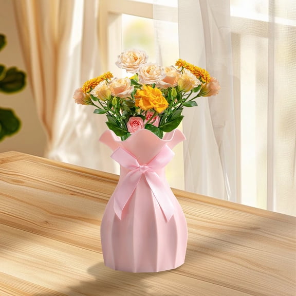 Pink Ceramic Hydroponic Vase – Elegant Table Centerpiece for Fresh Bouquets & Modern Floral Arrangements