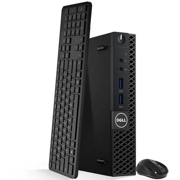 Restored DELL 3050 Desktop Mini PC, Intel Core i5-7500T, 8GB DDR4 RAM, 256GB SSD, Wi-Fi, Keyboard and Mouse, Intel HD Graphics 630, Windows 11 Pro, Business Desktop (Refurbished )