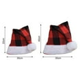 thumbnail image 3 of Visland Adults Kids Christmas Cap, Fashion Plaid Sequins Print Cute Plush Ball Design Soft Skin-friendly Cozy Cotton Plush Autumn Winter Head Warm Hat for Xmas New Year Festival Party Decoration 1PC, 3 of 8