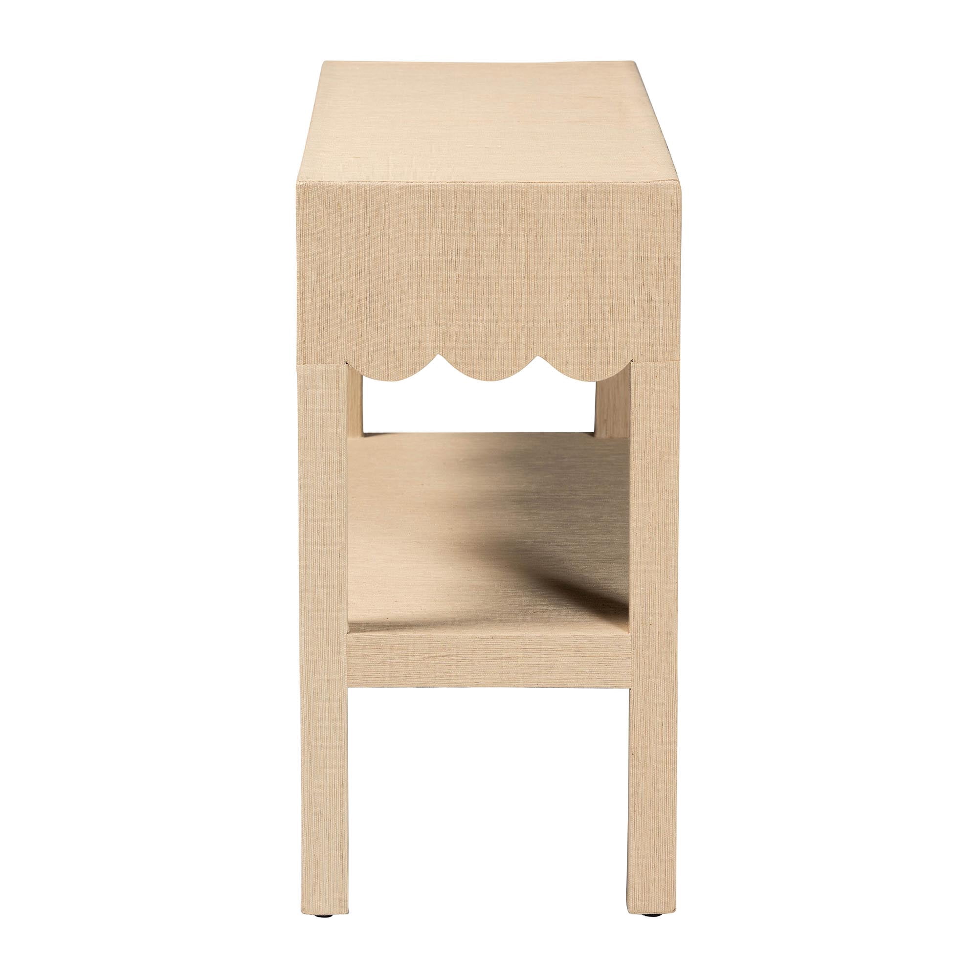 bali & pari Mason Boho Console Table, Beige