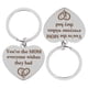 thumbnail image 5 of 2 llaveros con forma de corazón para el Día de la Madre, llaveros portátiles de metal para bolsos, carteras, adornos., 5 of 5