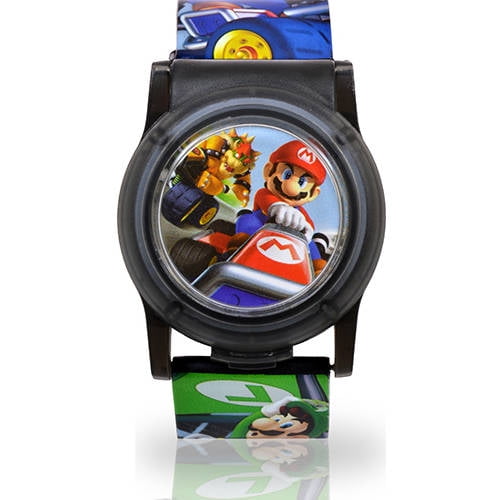 Nintendo Kids Unisex Wristwatch Nintendo Mario Kart with Mario and