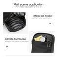 thumbnail image 4 of Generic Men's Nylon Crossbody Chest Bag in Dark Blue, Compact & Lightweight Design, 19x13x4cm, 4 of 6