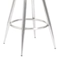thumbnail image 3 of Armen Living Justin 30" Modern Metal Swivel Bar Stool in Gray/Silver, 3 of 4