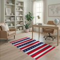 thumbnail image 2 of ODIKA Front Door Festive Stars Stripes Independence Celebration Generic for Dorm Room, Small Living Apartment, Stain Resistant Low Profile, 2 of 7