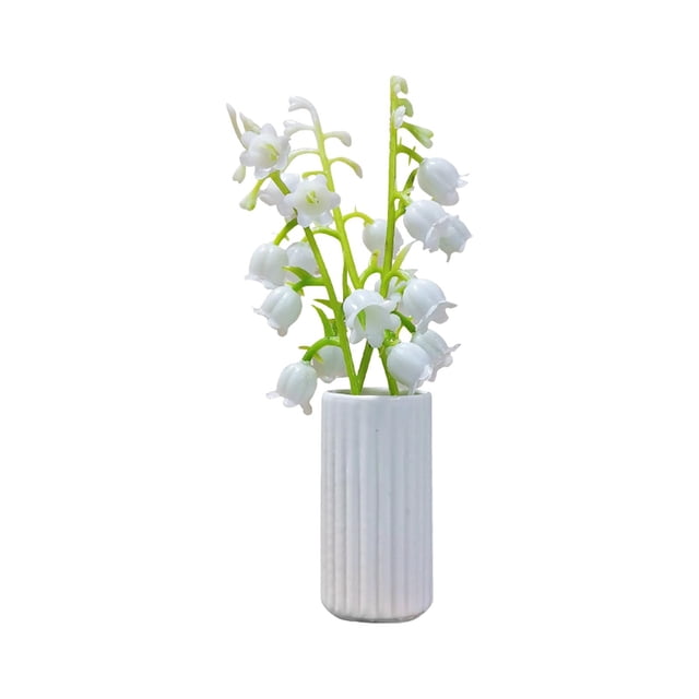 Esquirla Maison de Poupée Miniature 1/12 Fleurs Meubles pour Enfants Garçons Cadeaux