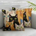 Cute Cats Animal Pattern Pillow Covers Pillowcase Set of Throw Pillow